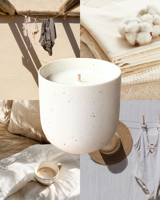 Coffee Cup Candle - LINEN