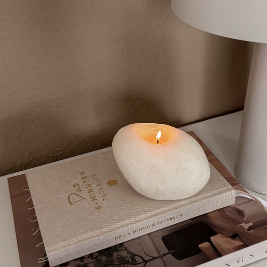 Stone Medium - Designkerze aus Sojawachs