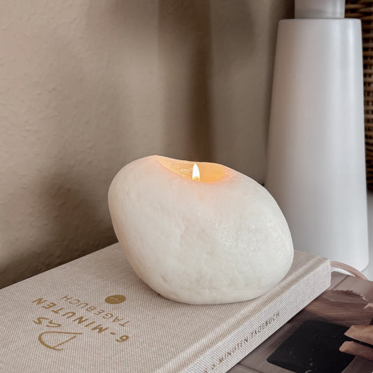 Stone Medium - Designkerze aus Sojawachs