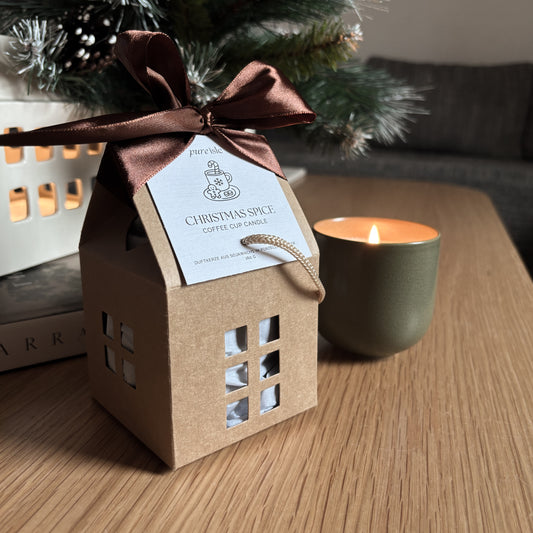 Coffee Cup Candle CHRISTMAS SPICE